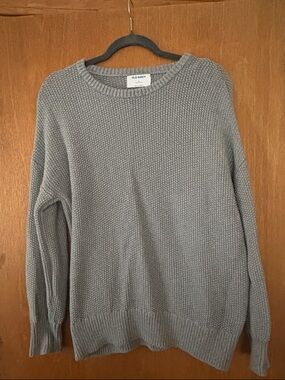 Old Navy Light Gray Women's Crewneck Sweater